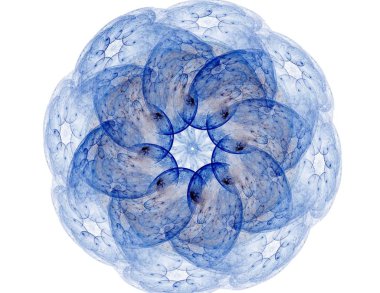 Konuyla ilgili soyut fraktal formlar grafik tasarım ve nükleer fizik bilim parçacıkların. Kutsal geometri futuristik