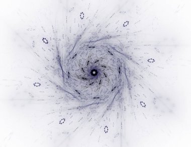 Konuyla ilgili soyut fraktal formlar grafik tasarım ve nükleer fizik bilim parçacıkların. Kutsal geometri futuristik