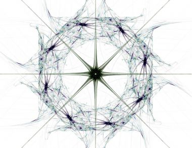 Uzay serisi geometrisini. Görsel olarak çekici zemin kavramsal Izgaralar eğrileri ve fraktal öğeleri öğesi olarak uygun yapılmış 