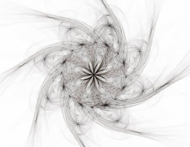 Konuyla ilgili soyut fraktal formlar grafik tasarım ve nükleer fizik bilim parçacıkların. Kutsal geometri futuristik