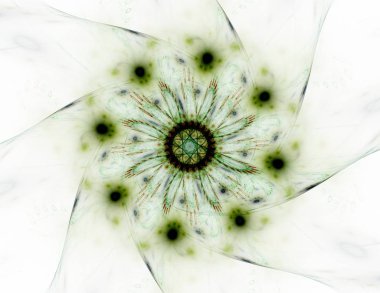 Soyut fraktal kırmızı arka plan ile kesişen daireler ve oval. disko ışıkları. Hareket illüstrasyon.