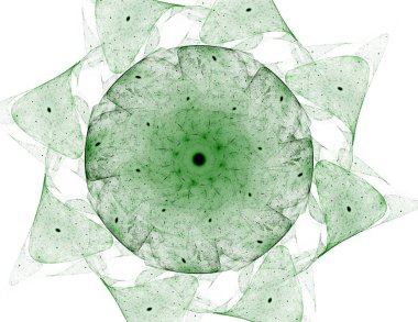 Konuyla ilgili soyut fraktal formlar grafik tasarım ve nükleer fizik bilim parçacıkların. Kutsal geometri futuristik