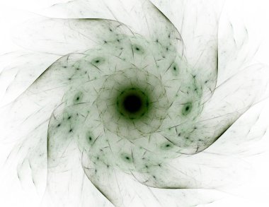 Soyut fraktal kırmızı arka plan ile kesişen daireler ve oval. disko ışıkları. Hareket illüstrasyon.