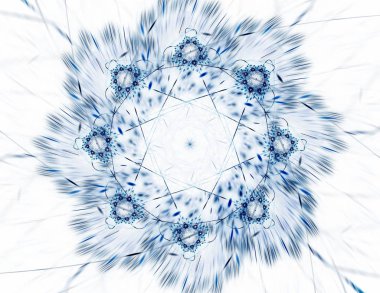Dantelli renkli saat desen. Dijital fractal sanat tasarım. Kutsal semboller işaretler geometrisi soyut tasarım. 