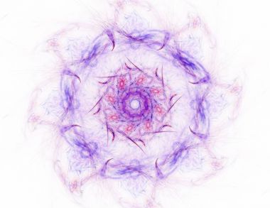 Konuyla ilgili soyut fraktal formlar grafik tasarım ve nükleer fizik bilim parçacıkların. Kutsal geometri futuristik