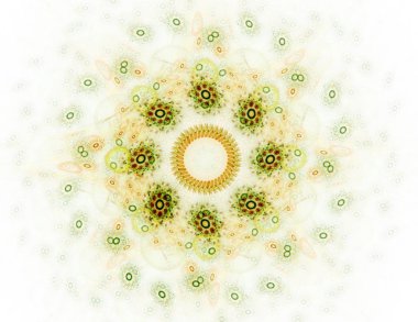 Konuyla ilgili soyut fraktal formlar grafik tasarım ve nükleer fizik bilim parçacıkların. Kutsal geometri futuristik