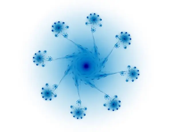 Geometrie von Raumreihen. optisch ansprechender Hintergrund aus konzeptionellen Gitterkurven und fraktalen Elementen als Element geeignet — Stockfoto