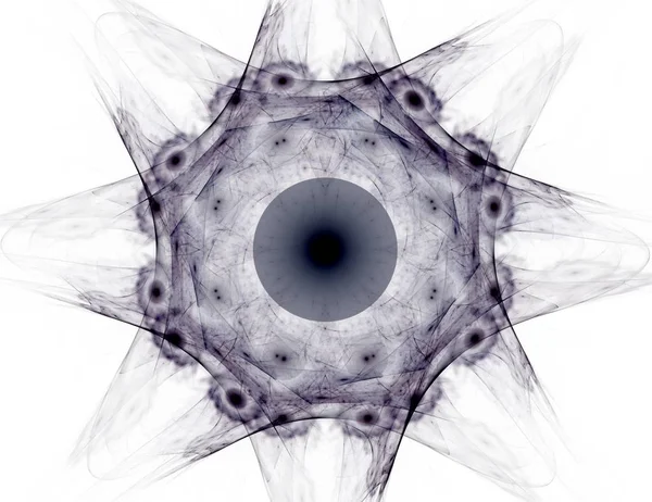 Soyut fraktal kırmızı arka plan ile kesişen daireler ve oval. disko ışıkları. Hareket illüstrasyon.