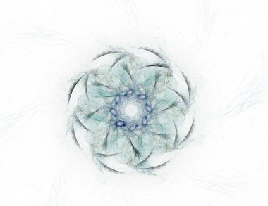 Dantelli renkli saat desen. Dijital fractal sanat tasarım. Kutsal semboller işaretler geometrisi soyut tasarım. 