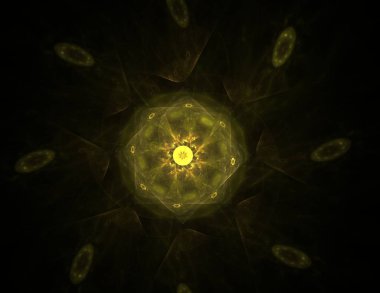 Bilgisayar fractal sanat yaratıcı tasarım, sanat ve eğlence için oluşturulan. Küre dönen arka plan.