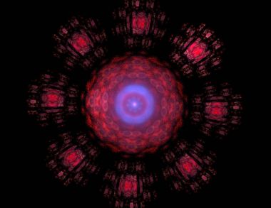Geometrik Spiral aşağı düşüyor. Soyut renkli fraktal doku