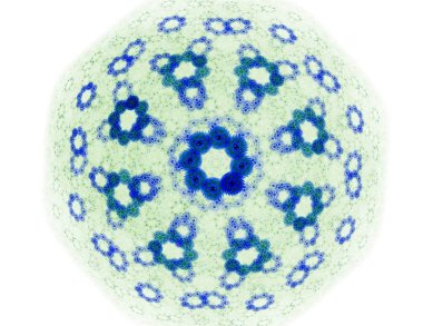 Soyut fraktal desen ve şekiller. Fraktal doku parmak izi.