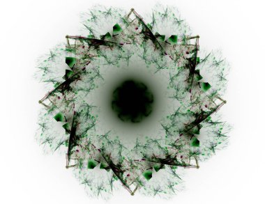 Geometrik Spiral aşağı düşüyor. Soyut renkli fraktal doku