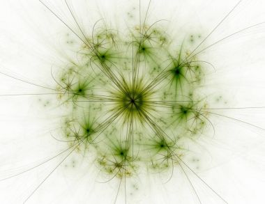 Konuyla ilgili soyut fraktal formlar grafik tasarım ve nükleer fizik bilim parçacıkların. Kutsal geometri.