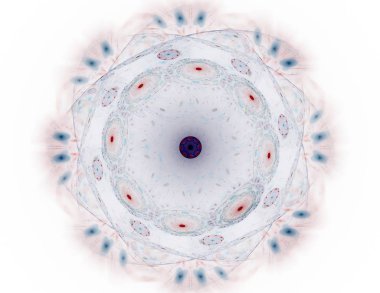 Parlak renkli fraktal boşluk dijital sanat yaratıcı grafik tasarım için