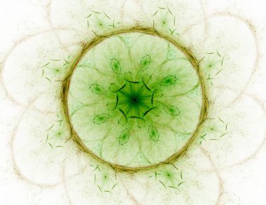 Renkli parlak nöron fraktal