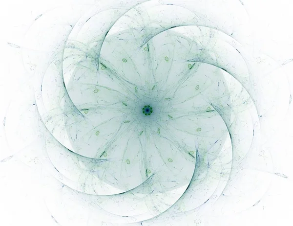 Абстрактний фрактальний фон - комп'ютерне зображення. Цифрове мистецтво. Перетворення до центру кола . — стокове фото