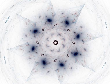 Konuyla ilgili soyut fraktal formlar grafik tasarım ve nükleer fizik bilim parçacıkların. Kutsal geometri nereye futuristik