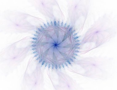 Bilim, teknoloji ve tasarım konularında fraktal radyal desen