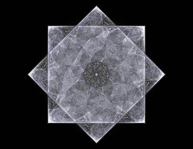 Konuyla ilgili soyut fraktal türlü nükleer ph parçacıkların