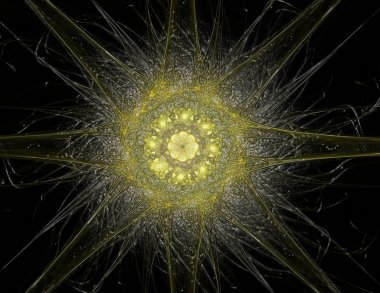 Dantelli renkli saat desen. Dijital fractal sanat tasarım. ABS