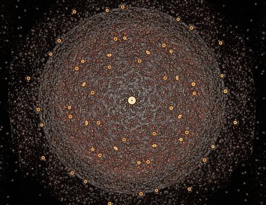 Uzay serisi geometrisini. C görsel olarak çekici zemin yaptı