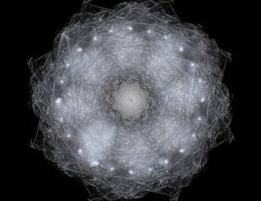 Konuyla ilgili soyut fraktal türlü nükleer ph parçacıkların