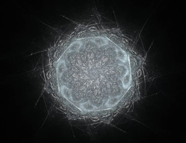 Fraktal mandala backgro çok renkli soyut bilgisayar oluşturulan