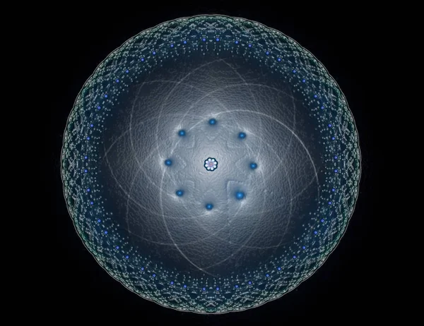 Geometrie von Raumreihen. Optisch ansprechende Kulisse aus C — Stockfoto