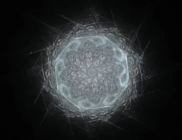 Fraktal mandala backgro çok renkli soyut bilgisayar oluşturulan