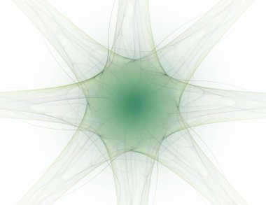 Soyut fraktal kırmızı arka plan ile kesişen daireler ve oval. disko ışıkları. Hareket illüstrasyon.