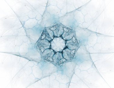 Bilim, teknoloji ve tasarım konularında fraktal radyal desen