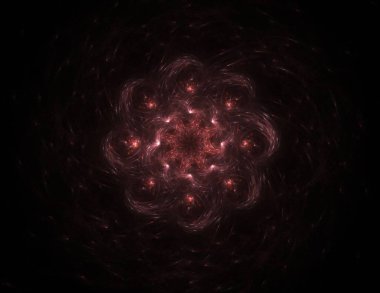 Parlak renkli fraktal boşluk dijital sanat yaratıcı grafik tasarım için