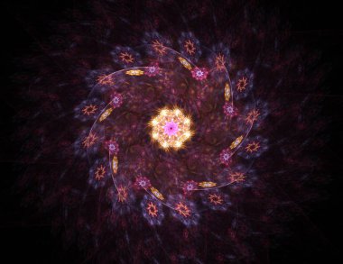 Soyut fraktal enkaz dijital sanat yaratıcı grafik tasarım için