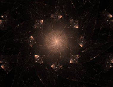 Bilgisayar fractal sanat yaratıcı tasarım, sanat ve eğlence için oluşturulan. Küre dönen arka plan.