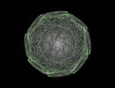 Konuyla ilgili soyut fraktal türlü nükleer ph parçacıkların