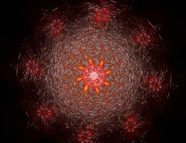 Konuyla ilgili soyut fraktal türlü nükleer ph parçacıkların