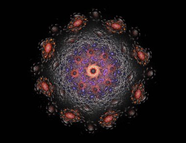 Konuyla ilgili soyut fraktal türlü nükleer ph parçacıkların