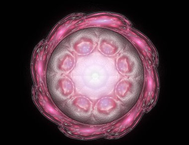 Konuyla ilgili soyut fraktal türlü nükleer ph parçacıkların