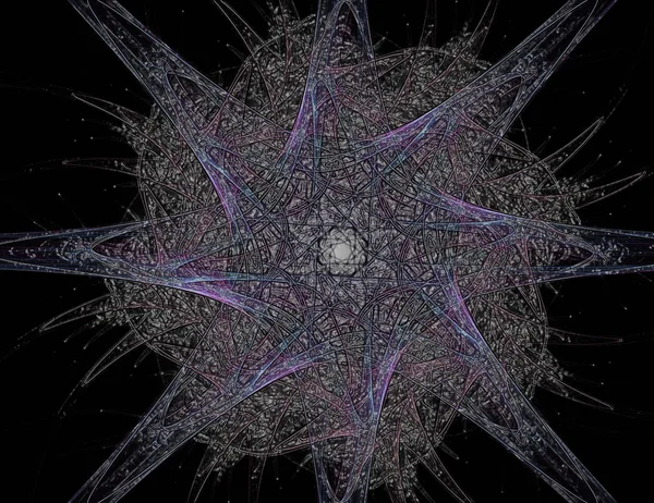 Σωματίδια από αφηρημένη fractal μορφές σχετικά με το θέμα της πυρηνικής ph — Φωτογραφία Αρχείου