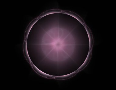 Konuyla ilgili soyut fraktal formlar grafik tasarım ve nükleer fizik bilim parçacıkların. Kutsal geometri nereye futuristik