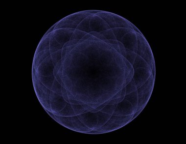 Renkli parlak nöron fraktal