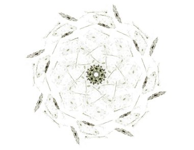 Soyut fraktal arka plan - bilgisayar tarafından oluşturulan görüntü. Dijital sanat. Daireleri merkeze doğru yakınsak. 