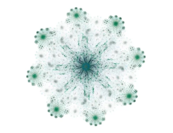 Computer gegenereerde fractal kunstwerk voor creatief ontwerp, kunst en amusement. Achtergrond met roterende bollen. — Stockfoto
