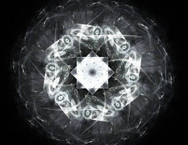 Bilgisayar fractal sanat yaratıcı tasarım, sanat ve eğlence için oluşturulan. Küre dönen arka plan.