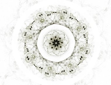 Renkli parlak nöron fraktal