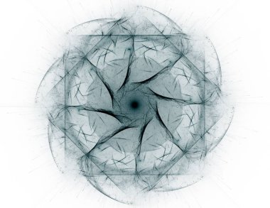 Parlak renkli fraktal boşluk dijital sanat yaratıcı grafik tasarım için