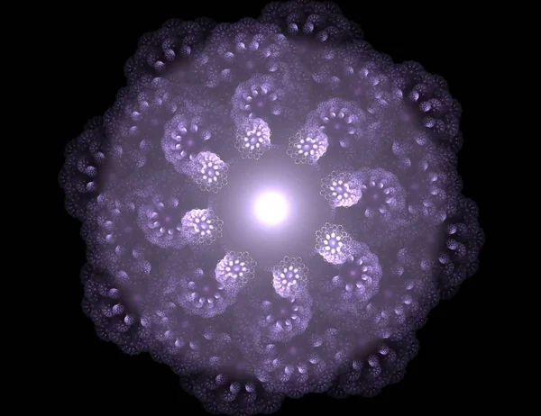 Renkli parlak nöron fraktal