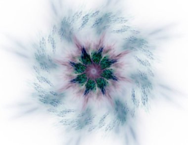 Renkli parlak nöron fraktal