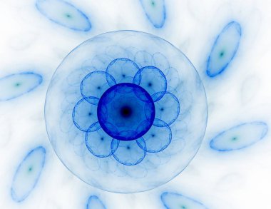 Bilgisayar fractal sanat yaratıcı tasarım, sanat ve eğlence için oluşturulan. Küre dönen arka plan.